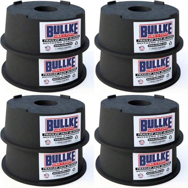 USA-Made Trailer Leveling Blocks - For RV And Camper, Heavy Duty Jack Pads, Stabilizing Blocks, UV Resistant  Plastic Leveling Blocks For RVS (2)