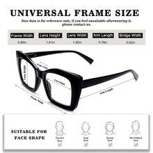 4 Pack Reading Glasses Blue Light Blocking For Men And Women  Fashion Large Frames Readers With Pattern Print Spring Hinge Glasses - 彩色 - 查看 3