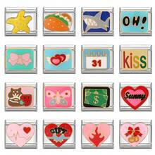 1件套模块化卡扣式手链DIY套装，包含蝴蝶、爱心、花朵、星座、动物、樱桃等元素吊坠，适合作为圣诞节、新年、万圣节、情人节的派对/情侣礼物。设计精美，采用不锈钢材质，兼具实用性和时尚感，是圣诞节和万圣节的必备单品，秋季色调，圣诞风格。 - M291474 M291623 M291624 - 查看 10