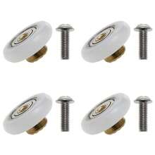 1/2/4 Pcs Shower Door Roller Replacement - 4pcs (Includes Screws) - Multicolor - View 2