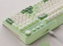 HP K360 键盘鼠标套装 / 单键盘 98 键布局，自然灵感背光，低饱和度绿色灯光，静音按键 + 简约办公设计，兼容笔记本电脑和台式机，提供红色、白色和灰色三种颜色 [单键盘] - 赤白灰[單一鍵盤] - 查看 5