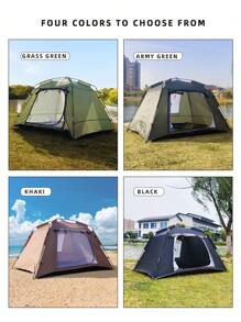 1 Peça Barraca de Camping ao Ar Livre, Fácil de Montar, À Prova d'Água e com Proteção Solar, Adequada para 1-3 Pessoas