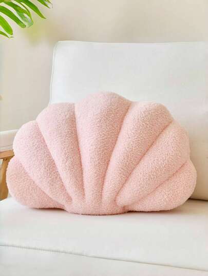 Valentine's Day Shell-Shaped Decorative Pillow Soft Shell-Shaped Home Decor Pillow Adorable Plush Cushion Perfect For Bed, Bedroom, Or Sofa Decoration A Valentine's Gift For Your Loved One
