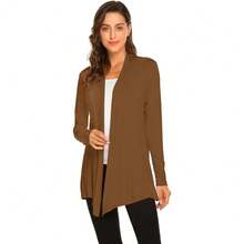 Newchoice Womens Casual Lightweight Long Sleeve Cardigan Soft Drape Open Front Fall Dusters (S-3XL) - Unta - View 2