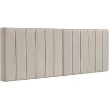 **Soft And Comfortable Velvet Upholstered King/CA King Size Headboard - 6036-K - Taupe**   **Wall-Mounted Vertical Channel Design King Headboard In Taupe** - Taupe-king Headboard - View 5