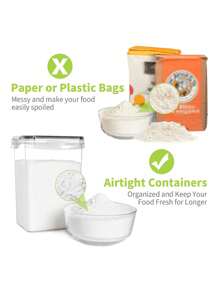 6/9/12/18pcs  Kitchen Gadgets,Sealed Pasta Boxes With LIDS, Labels And Markings - Versatile Containers For Pasta, Dry Food, Flour And Sugar - Kitchen Organizer And Storage, Dishwasher Safe,Stocking Stuffers For Women,Local Warehouse,Vanity