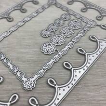 Metal Cutting Die Cut Mold Template, Wreath Frame Decorative Craft Cutting Die For Scrapbooking,Back To School,School Supplies