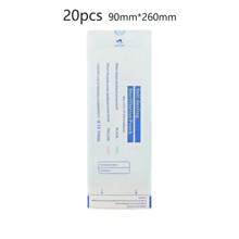 20 Peças Sacos de Esterilização Descartáveis 90x260mm para Ferramentas de Manicure, Incluindo Cabeças de Moagem, Lixas, Empurradores de Aço, com Autosselagem, Indicador de Esterilização e Função, Suprimentos para Unhas, Ferramentas para Unhas, Ferramentas de Arte para Unhas, De Volta às Aulas, Unhas, Ferramentas para Unhas Postiças