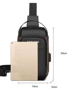 Bolsa de pecho de moda para hombres, nueva mochila cruzada casual de estilo unisex para estudiantes universitarios, bolsa de pecho ligera y de un solo hombro - Multicolor - Ver 13