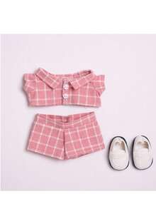 1pc Clothing Only] Generation 1 & 2 Key Chain Pendant, Plaid Suit Dress Clothing