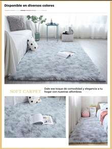 Multi-Colored Plush Rugs. Softness And Style For Your Home. Size 150 X 200 Cm - Rojo - Ver 7
