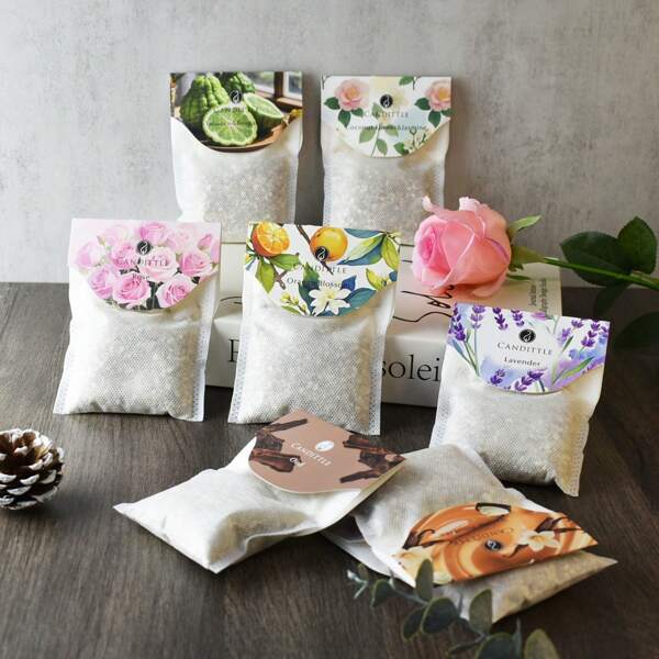 Candittle Ambientador de papel perfumado colgante para armario, mochila, baño, zapatero, decoración del hogar y de boda, fragancia, regalo para el Día de la Madre