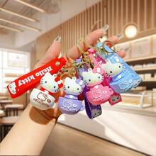 Sanrio 2/4 件 Hello Kitty 树脂动漫钥匙扣 - 汽车钥匙、包包吊坠、装饰品、女性派对礼物、日用品、收藏品、时尚配饰、三丽鸥