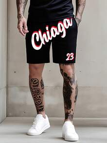 Customize A Pair Of Shorts, Input The Desired Text, And Make It A Gift For Friends Or Loved Ones - Black - View 2