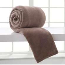 Kit 2 Plain Blankets For Couples In Microfiber 1.80 X 2.00 - Beauty & Comfort - KIT 2 TAUPE - View 2