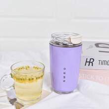 SMEG 320ML Office Beverage Vacuum Cup Travel Portable Drinking Cup Stainless Steel Vacuum Car Leak Proof Handle Coffee Vacuum Cup Thermal Insulation Cooling Cup Back To School