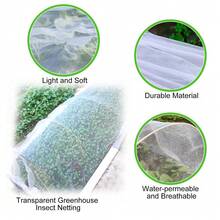 Garden Insect Netting Fruit Tree Netting Plant Covers For Vegetable,Insect Screen,Garden Netting,Mosquito Net,Gardening Supplies - 白色 - 查看 3