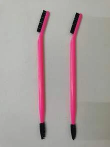 5pcs Double Head Eyelash Brush Eyebrow Brush Angle Spiral Brush Dual Purpose Brush Multifunctional Portable Eyebrow Brush Travel Supplies,Eyebrow Brush,Eyeshadow Brush,Spoolie,Spoolie Brush - Black - View 15