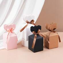 10pcs Custom Gift Boxes, Personalized Packaging, Petal Paper Boxes, Candy Boxes, Suitable For Candle Cup Packaging, Delicate Small Gift Boxes, Suitable For Wedding, Birthday, Souvenir Gifts, Small Product Packaging