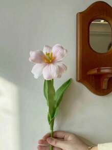 Tulipa Artificial Decoração para Casa Arranjo Floral Buquê de Casamento Flor Falsa Hastes em Vaso Decoração de Festa Centro de Mesa, Dia dos Namorados, Presente Formatura