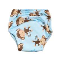 4 pièces de couches lavables et réutilisables pour bébé, étanches, respirantes, 6 couches de protection, 100% polyester, doublure et tissu extérieur imperméable, avec fonction anti-fuite, culottes de propreté, sous-vêtements pour bébé, cadeau de bébé