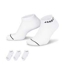 Jordan 3 双男/女款 U J ED CUSH POLY NS 短袜，折扣装 DX9656-100 - 白色 - 查看 1