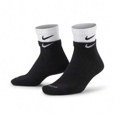  男款 NIKE EVERYDAY PLUS CUSH 踝袜，DH4058-011