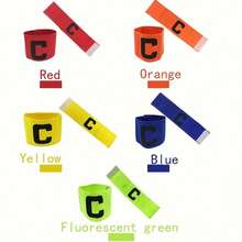 1pc Reusable Captain Armband Hook And Loop Elastic C-Shape Sports Arm Band Badge For Football Match - Multicolor - View 4