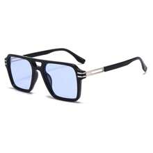 Vintage Double-Beam Square Glasses, Fashionable European And American Glasses, Suitable For Daily Wear, Commuting, And Streetwear