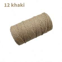 1卷/100米 109码宽2毫米 双股花边壁挂绳 DIY手工缝纫婚礼装饰绳丝带工艺配件 - 2mm*100M - 查看 23