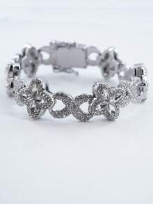 قلادة بسلسلة إسورة ذات أربعة أوراق شبه منحرفة وطراز أوربي أمريكي، موضة أنيقة وعصرية للرجال والنساء