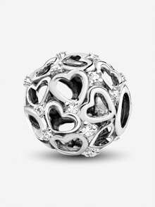 1 pieza de encantos de cámara de plata esterlina 925 de moda que se ajusta a brazaletes y pulseras para mujeres para hacer joyas finas de bricolaje - Plateado - Ver 2