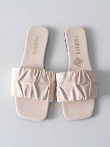 Tropiscape أحذية نسائية كاجوال مريحة بتصميم مطوي بأصبع مستدير، مناسبة للاستخدام اليومي والعطلات الشاطئية والشتاء والأعياد