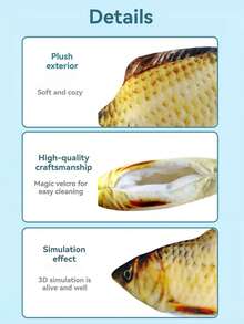 1 pieza Juguete eléctrico de pez oscilante, juguete de peluche interactivo simulación de pez eléctrico para atraer la atención del bebé, puede moverse y saltar, pez célebre de internet con cola que se mueve, carp de hierba, muñeco de carpa inducida, pez saltando con cola que se mueve, cargado por USB - Multicolor - Ver 9