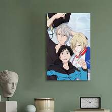 Framed   Yuri On Ice Anime Poster Birthday Party Decor, Mother's Day New Year Easter Gift,  Home Living Room Office Wall Decor, Perfect Gift And Wall Decoration - Framed - View 3