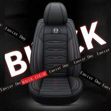 5seats Autositzbezüge mit Kopfstütze und Kissen Vollständiger Satz Autositzschutz PU Leder Atmungsaktive Vorder- und Rückseite Rücksitzkissen Universal Fit Für MPV SUV LKW Automotive Die meisten Auto MH140