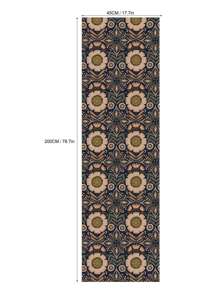 Vintage Floral Peel And Stick Wallpaper Boho, Retro Removable Contact Paper Midnight Bohemian Self-Adhesive Removable Wallcovering Pre-Pasted Flowering