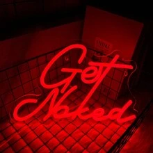 Let's /Adults Only/It's A Vibe/Live Nudes Neon Sign,Vibrant Lady Neon Sign For Wall Decor Letter LED Lights, For Bedroom, Dormitory, Bar, Man Cave, Birthday, Wedding, Parties, Home Decor, Girls Room, USB Power Supply Can Be Reused, Comes With Accessories, Easy To Install.