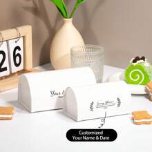 20pcs Customized Half-Circle Paper Boxes, Personalized Packaging Boxes, Elegant & Cute Gift Boxes, Suitable For Weddings, Birthdays, Parties, Candy Boxes