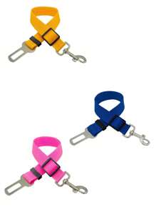 1 Cinturón de seguridad para mascotas, Cinturón de seguridad retráctil fijo para perros y gatos, Suministros para mascotas, Hebilla del cinturón de seguridad para mascotas, Tracción de poste, Arnés retráctil para gatos y perros, Accesorios para collares de perro, Suministros para mascotas para exteriores