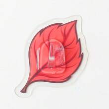 Lucky Fox Multiple Functional Wall Hooks For Hanging, Transparent Plant Shape Hooks Set, Waterproof Oilproff Adhesive Hook For Kitchen Bathroom Bedroom, 10 Pieces (Fall)