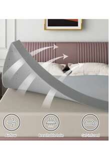 Extra Firm Queen Mattress Topper 2 Inch - High Density Firm Foam Bed Topper, CertiPUR-US Certified For Back Support & Pressure Relief