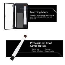 GOIPLE 0.28oz/8g Hairline Powder, Waterproof, Instantly Cover White Hair Roots, Concealer, Filling Powder For Temples, Bald Spots And Forehead, Upgraded Edge Repair Concealer Makeup Tool, Includes Mirror, Dual-Ended Hairline Brush, Concealer Makeup Brush - Brown - View 10