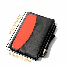 قطعة واحدة كتيب نتائج كرة القدم الأحمر/الأصفر في غلاف جلدي، طقم أدوات الحكم المزود بقلم رصاص من الجلد، بطاقات الأحكام