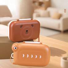 6件套卡通便携式奶瓶清洁套装：奶瓶刷、奶嘴刷、吸管刷、旅行奶瓶、沥水架、储物盒