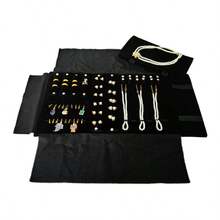 Foldable Velvet Jewelry Storage Pouch, Portable Travel Organizer For Rings, Earrings, Pendants, Necklaces, Bracelets - Storage Bag - View 11