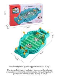 NEUSNEY 1pc Mini Tabletop Soccer Game Table, Interactive Desktop Foosball For Kids & Adults, Gifts For Girls & Boys (Random Accessories) - Green B - View 10