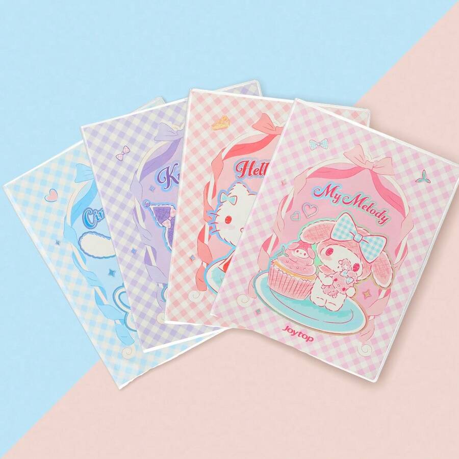 Miniso Sổ tay học sinh Sanrio Series, Sổ tay nhật ký Sổ tay A5, 80 tờ, Giấy dày, Quà tặng trở lại trường, Bìa chống thấm nước chống lem mực 80 tờ - Hồng - Xem 1
