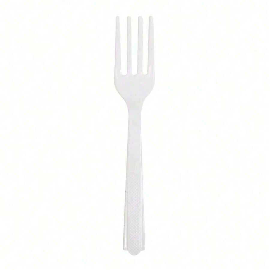 (6 Pack) Disposable Plastic Forks, Neon Pink, 24 Count, By Way To Celebrate
