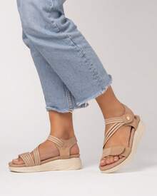 Casual Sport Sandals With Thick Sole And Lightweight EVA Insole And Non-Slip TPR Sole. Adjustable Straps For Optimal Support, Open-Toe Summer Shoes For Beach And Daily Wear. - Màu Khaki - Xem 1